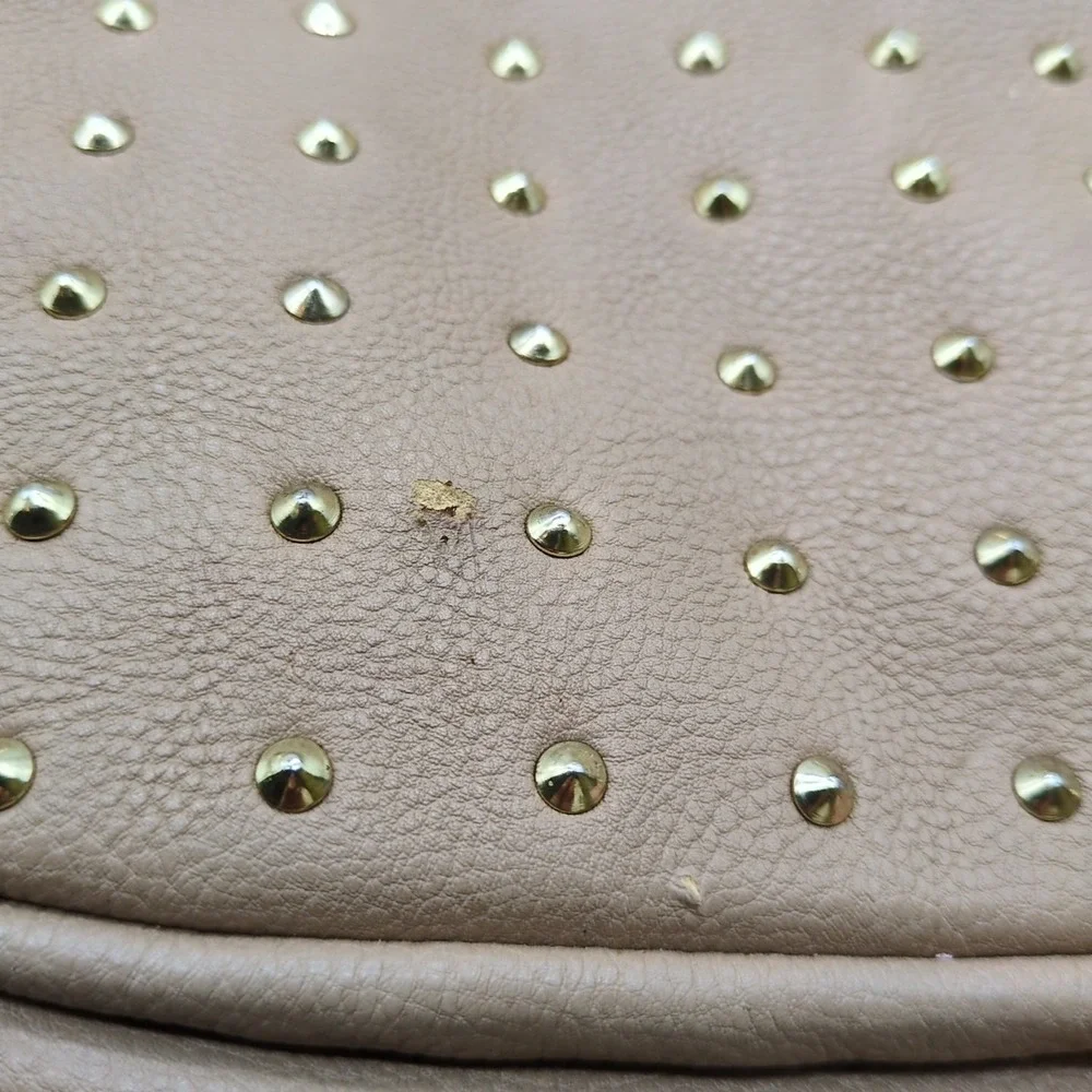Steve Madden Tote‎ Womens Beige XL Crossbody Satchel Removeable Strap Pockets